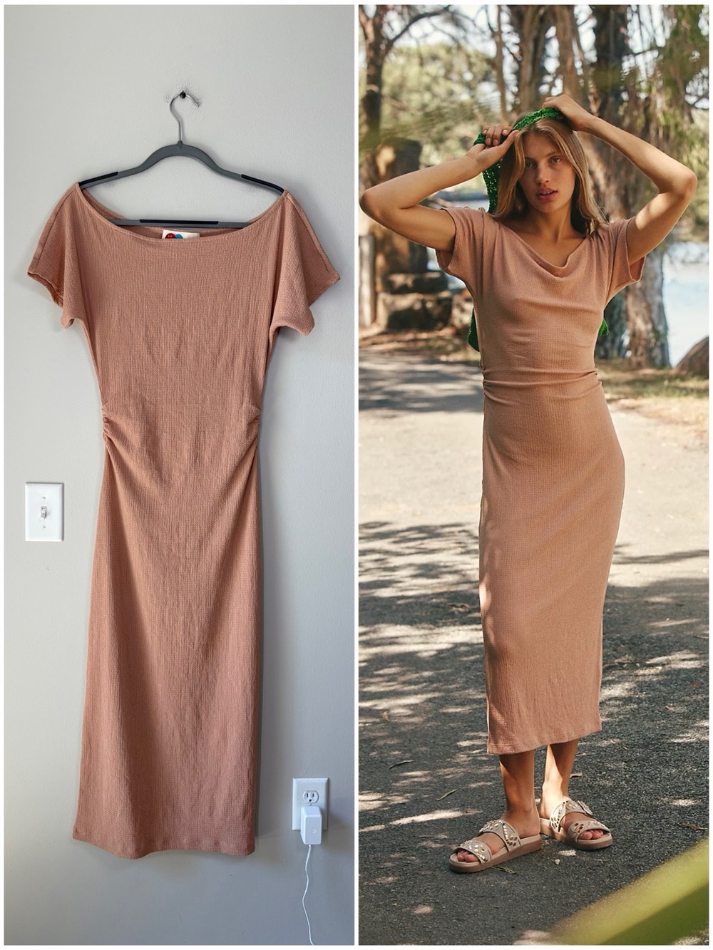 Free People Beach Promenade Midi Dress in Tuscany